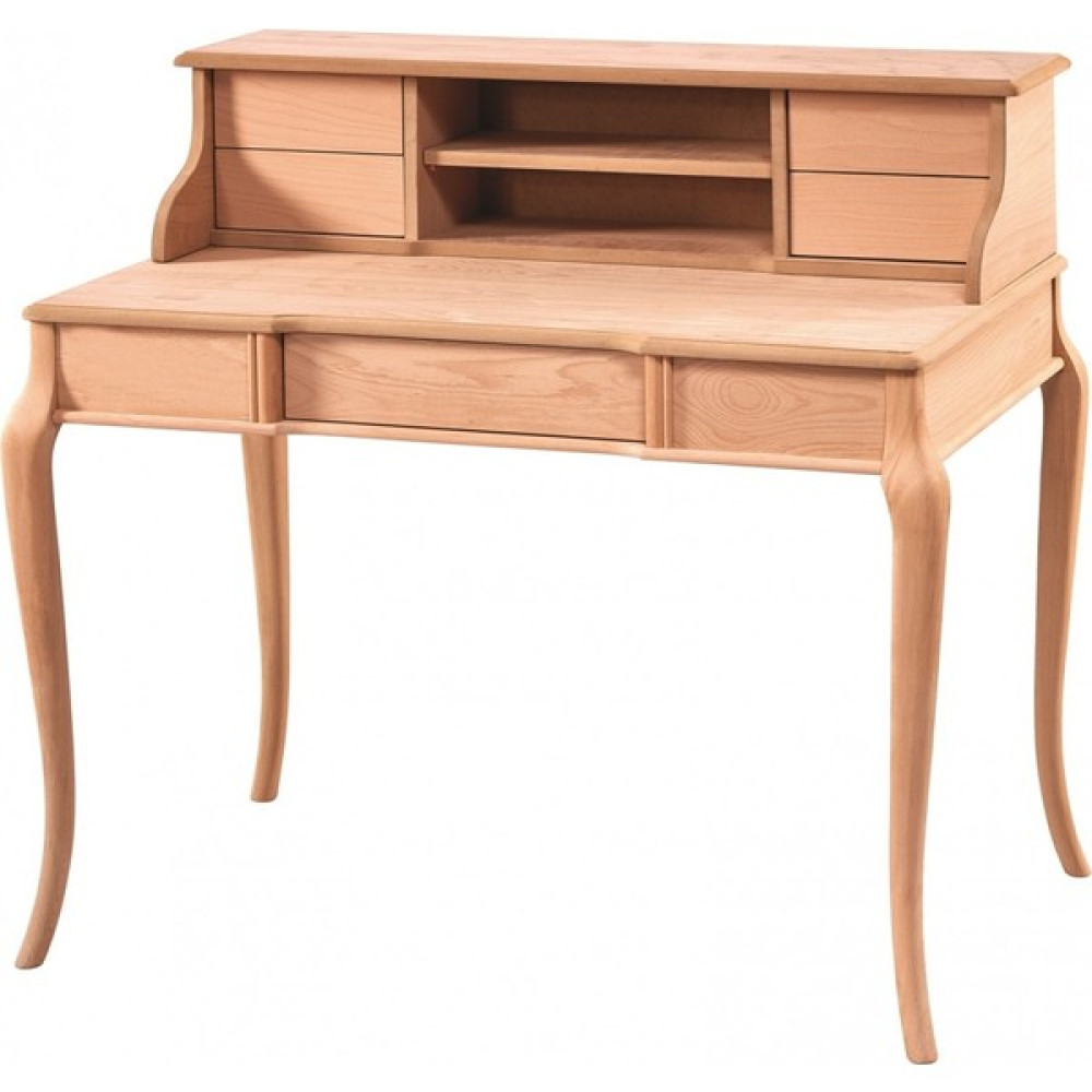 Mobilya Baba Gaita Ipek Raflı Çalışma Masası Cilasız Ham Ahşap 4304 - 110 x 70 x 105 cm - Naturel Çalışma Masası Fiyatı