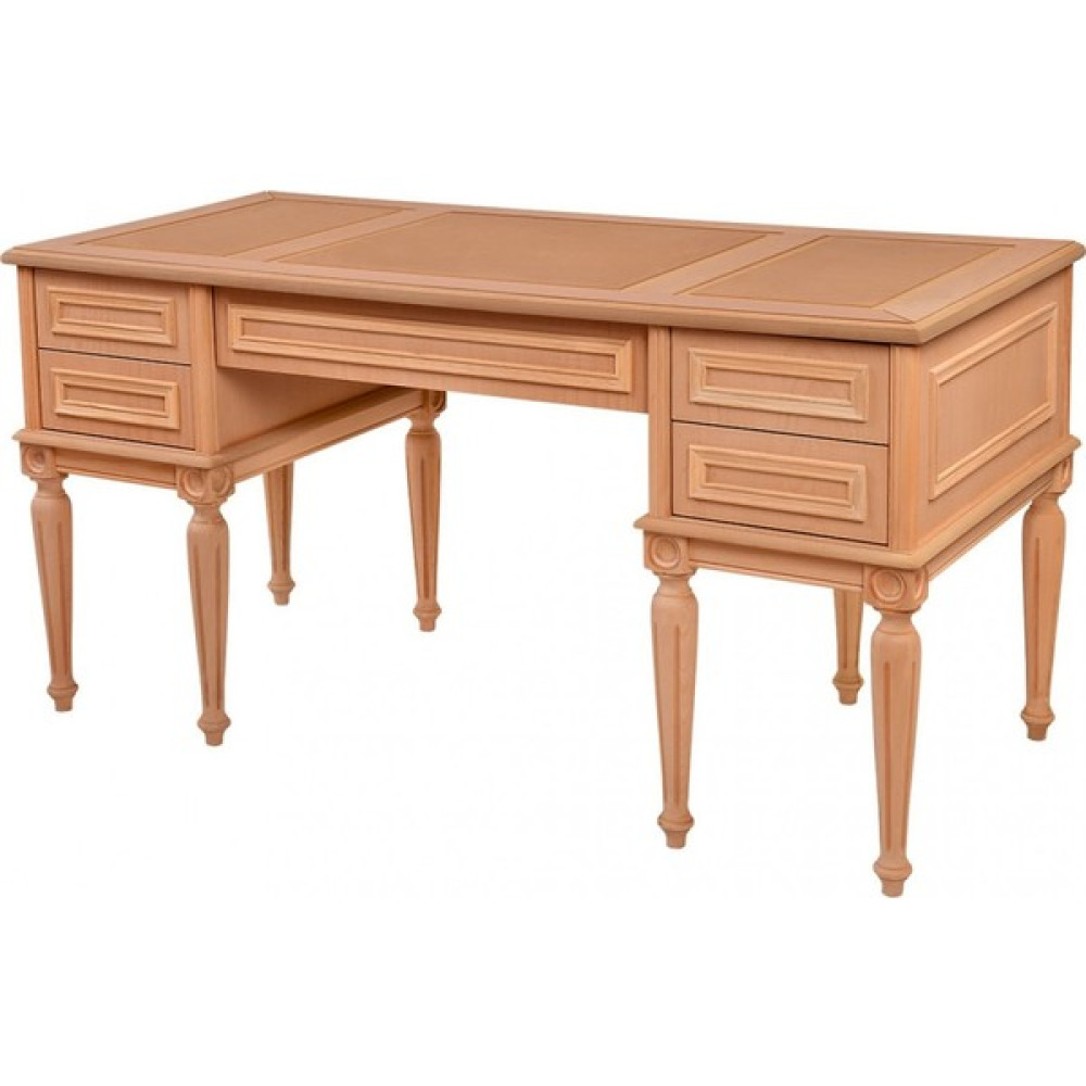 Mobilya Baba Vincen Madalyon Derili Çalışma Masası Cilasız Ham - 160 x 75 x 80 cm - Naturel Çalışma Masası Fiyatı