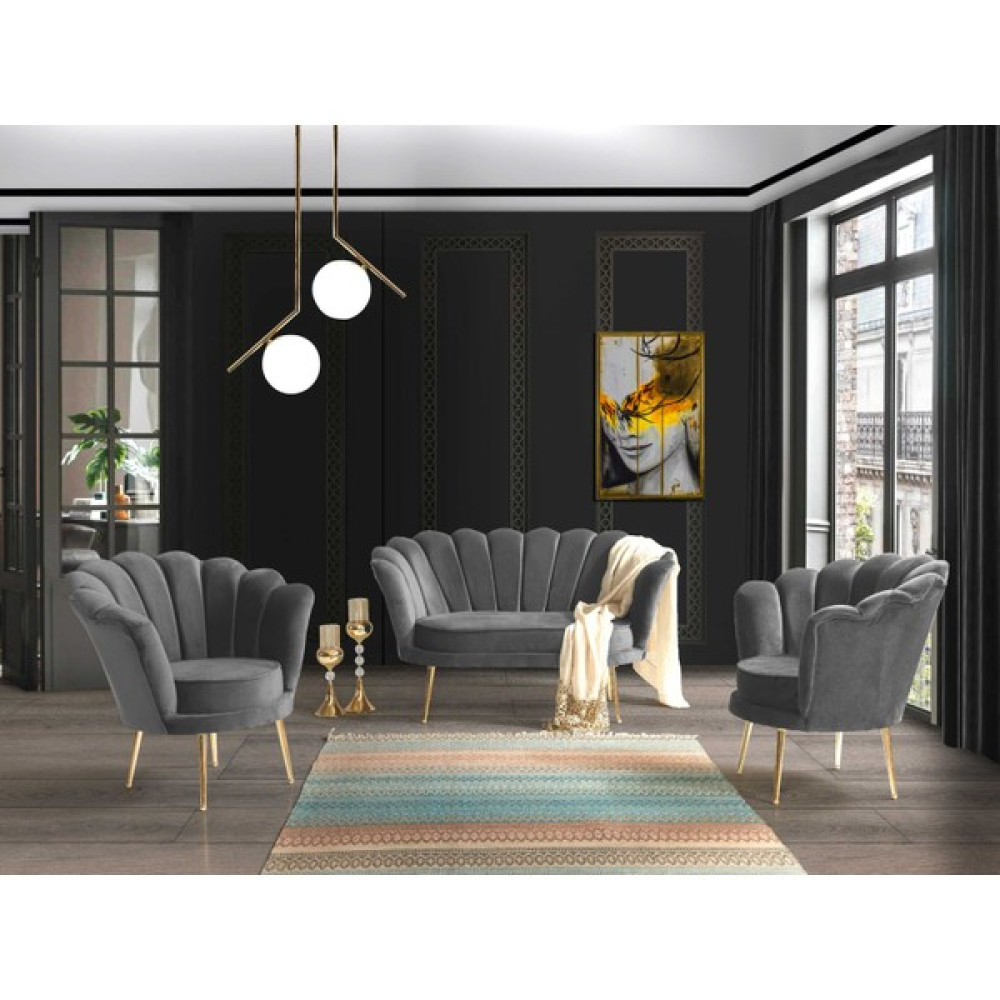 Mobilya Bazarı Inci Gri 2+1+1 Çay Seti, Koltuk Takımı (Salon, Balkon, Cafe Ofis) Koltuk Takımı / Seti Fiyatı