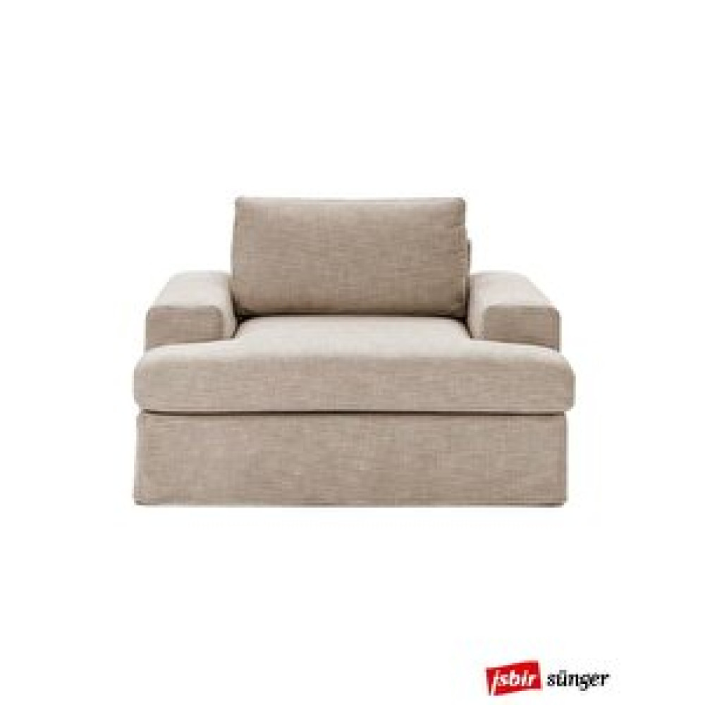 Mobilya Depom Mode Siesta Pro Kuş Tüyü Berjer Kahverengi Keten Kumaş İşbir Sünger Kahverengi Tekli Koltuk & Berjer Fiyatı
