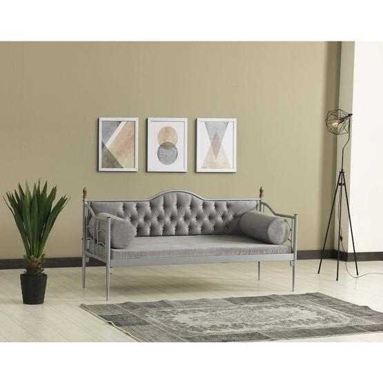 Mobilya Dükkanım 70x170 ARM147 Gri + Gri Karya Sedir