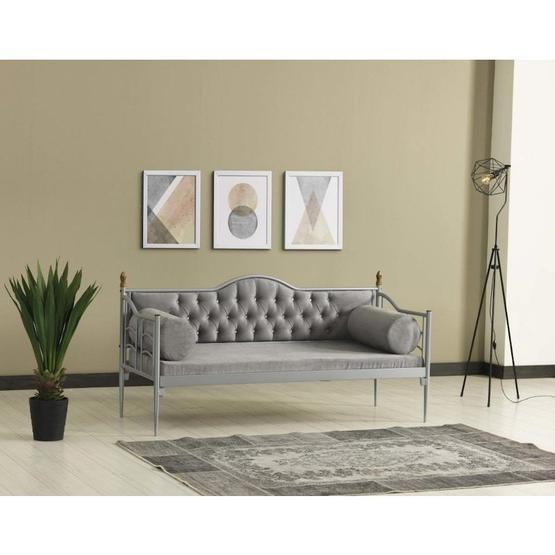 Mobilya Dükkanım 70x170 ARM147 Gri + Gri Karya Sedir