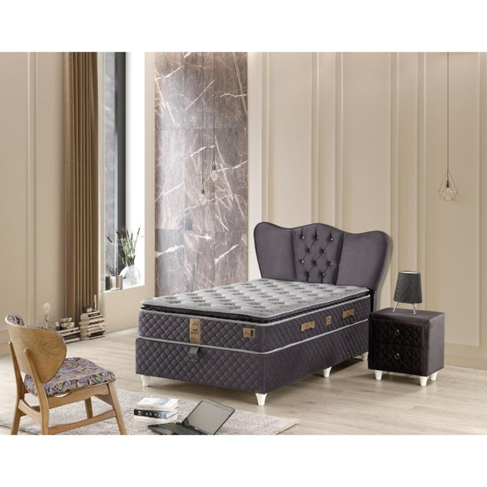 Mobilya Dükkanım Lara 160X200 Çift Kişilik Yatak, Baza, Başlık Seti EY120 - Renkli - 160 x 200 cm Baza Fiyatı
