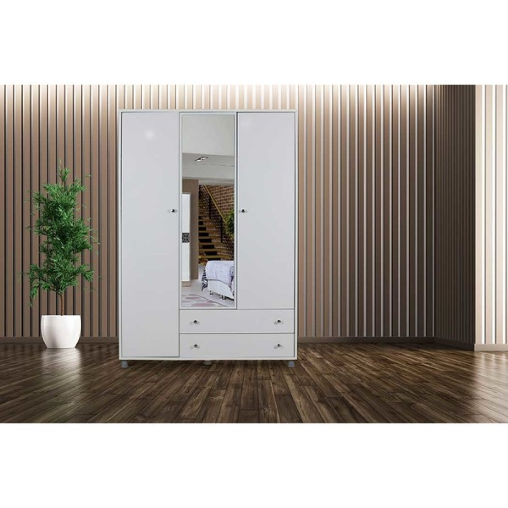 Mobilya Sarayı 3 Kapılı Aynalı 2 Çekmeceli Gardırop Gardrop & Dolap Fiyatı