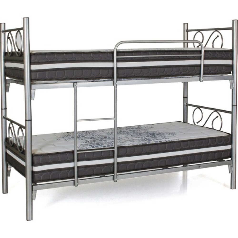 Mobilya Sarayı Lüks Metal Ranza - 90 cm x 190 cm - Gri Ranza Fiyatı