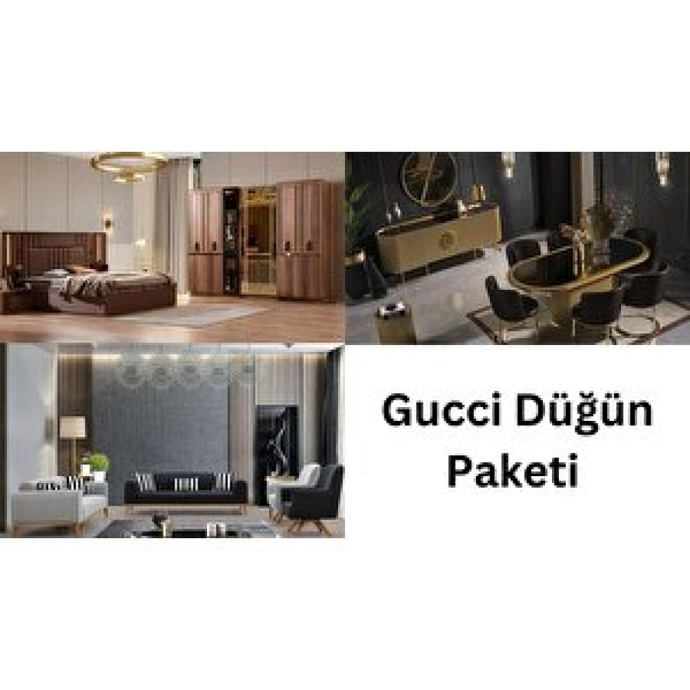 Mobilyabazari Gucci Düğün Paketi Karyola - Baza & Başlık Fiyatı
