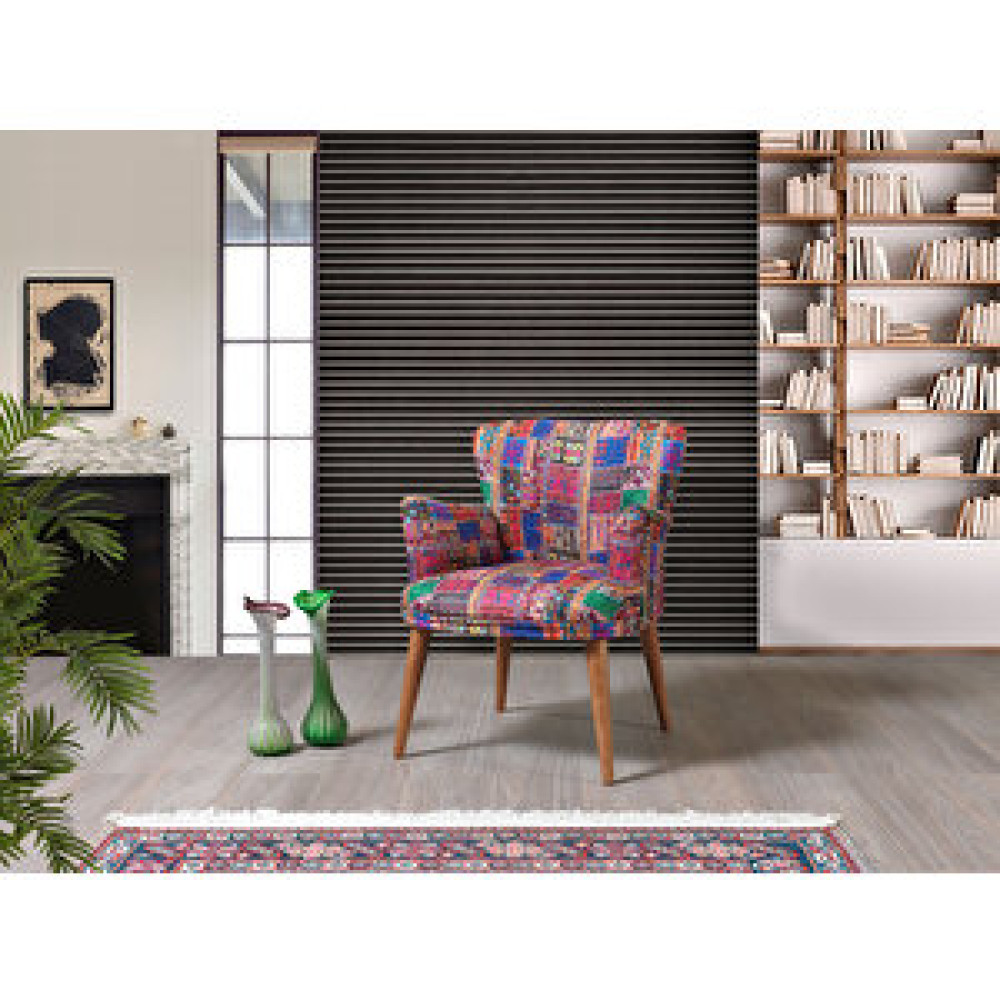 Mobilyabazari Mila Patchwork Çay Seti Tekli Koltuk, Berjer (salon, Balkon, Cafe Ofis) Tekli Koltuk & Berjer Fiyatı
