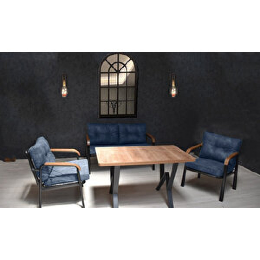 Mobilyabazari Quantum Bahçe Mobilyası (salon, Balkon, Cafe Ofis) 2+1+1+masa Bahçe Mobilyası Takımı Fiyatı