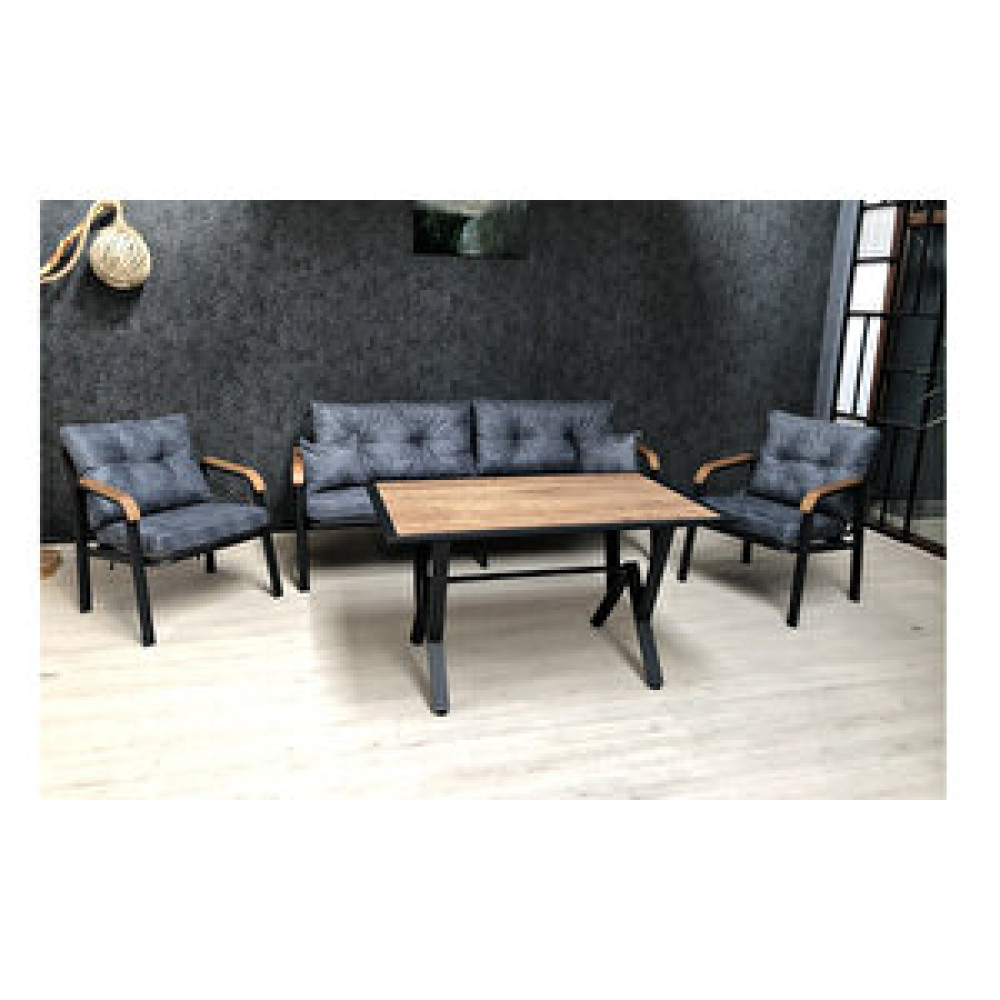 Mobilyabazari Quantum Bahçe Mobilyası (salon, Balkon, Cafe Ofis) 3+1+1+masa Bahçe Mobilyası Takımı Fiyatı