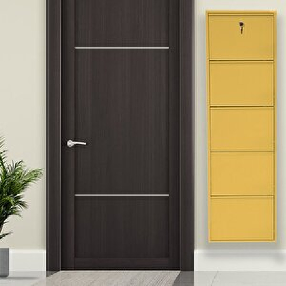 Mobilyapratik Sarı Kilitli Metal Ayakkabılık Mac5 - 5 Kapaklı - 50x15x169 H 5 Kapaklı Ayakkabı Saklama Kutusu Fiyatı