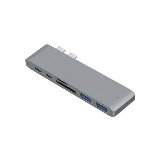Mobitell 6in1 Type-c 2x Type-c Sd Tf 2x Usb 3.0 Çevirici Adaptör