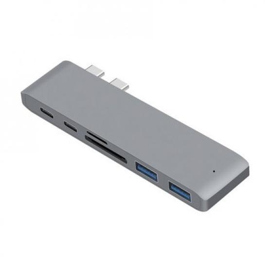 Mobitell 6in1 Type-c 2x Type-c Sd Tf 2x Usb 3.0 Çevirici Adaptör