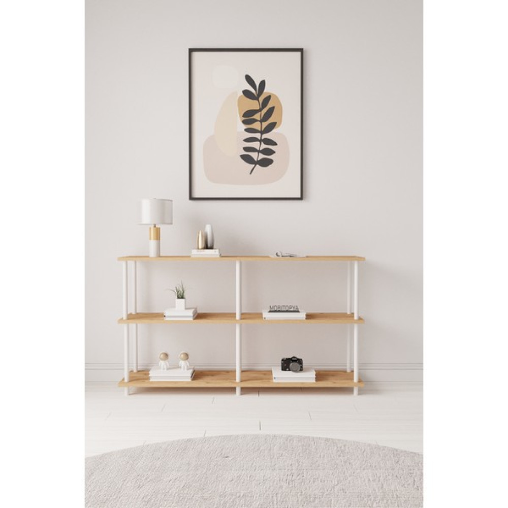 Mobitopya Çevir Kur 150 cm Raflı Konsol Atlantik Çam Bd - 150x74x29 Konsol Mobilya Fiyatı