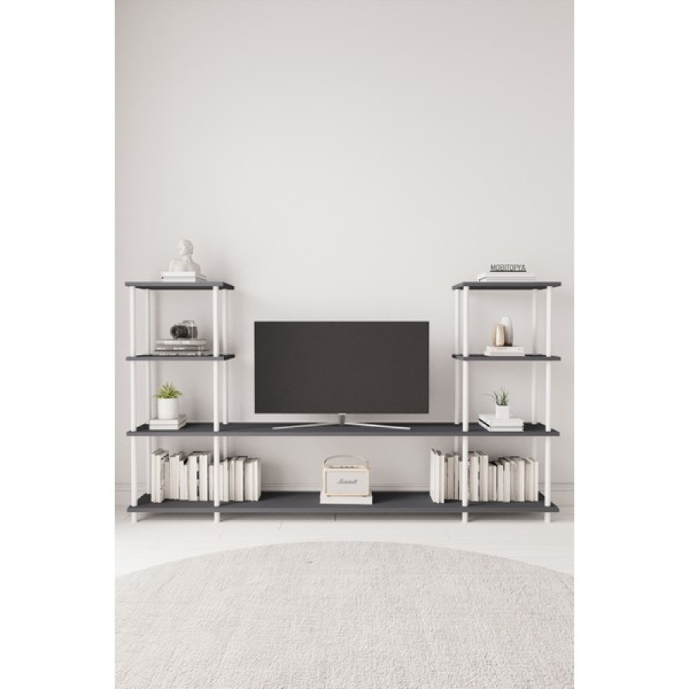 Mobitopya Çevir Kur 200 cm Tv Ünitesi Antrasit Bd Tv Ünitesi / Sehpası Fiyatı