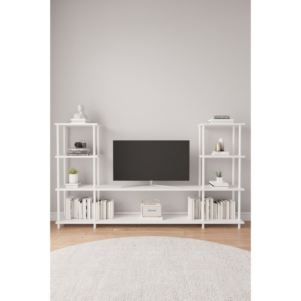 Mobitopya Çevir Kur 200 cm Tv Ünitesi Beyaz Bd Tv Ünitesi / Sehpası Fiyatı