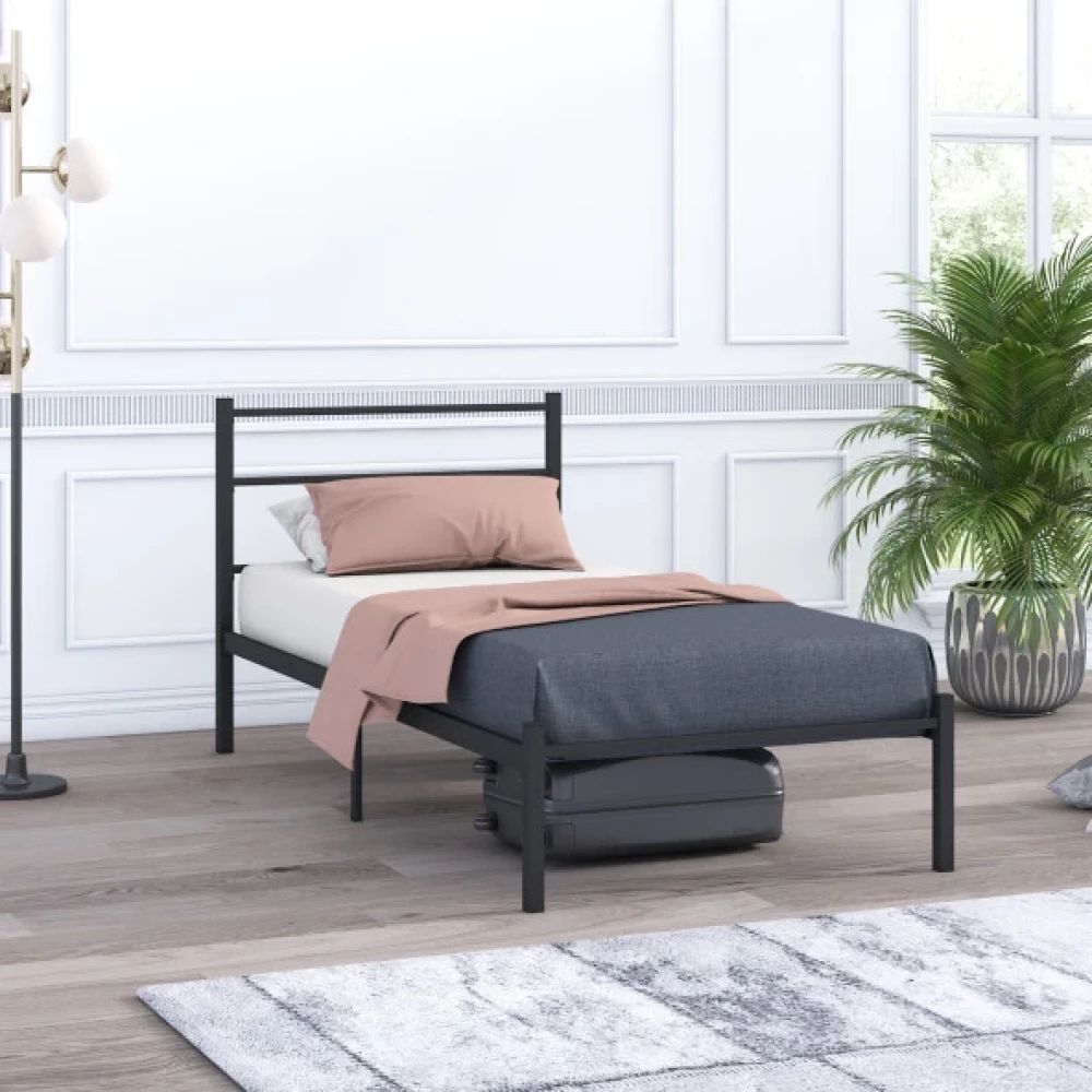 Mobpazar Basic Metal Karyola 90X190 Cm Siyah Oda Mobilyası Takımı Fiyatı