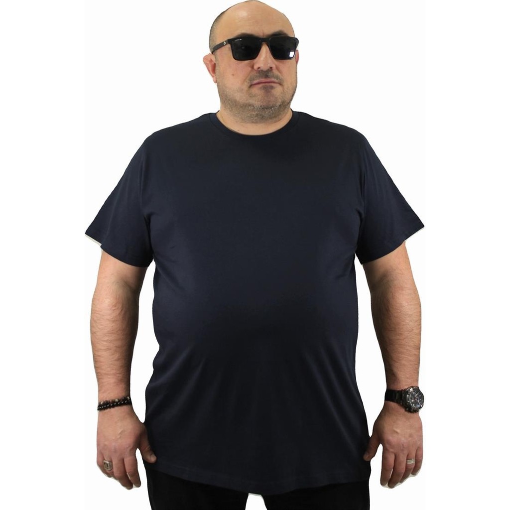 Moc Grande Erkekler İçin Lacivert Basic Tişört 11100 Kısa Kol Günlük Pamuk Kumaş Erkek T-shirt Fiyatı
