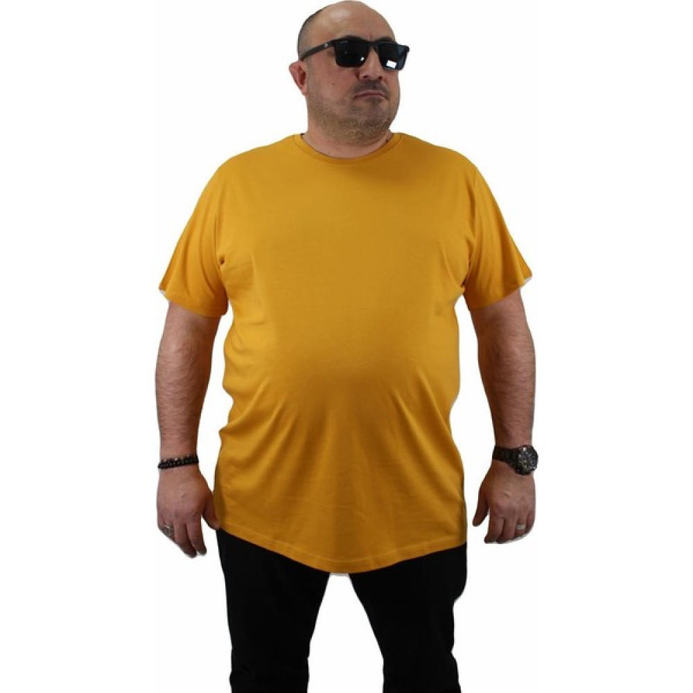 Moc Grande Mocgrande Büyük Beden Basic Tişört 11100 Hardal Erkek T-shirt Fiyatı