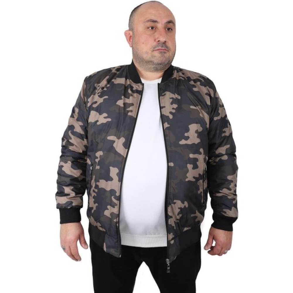 Moc Grande Mocgrande Büyük Beden Camouflage Pilot Mont 22822 Hakı Erkek Mont Fiyatı