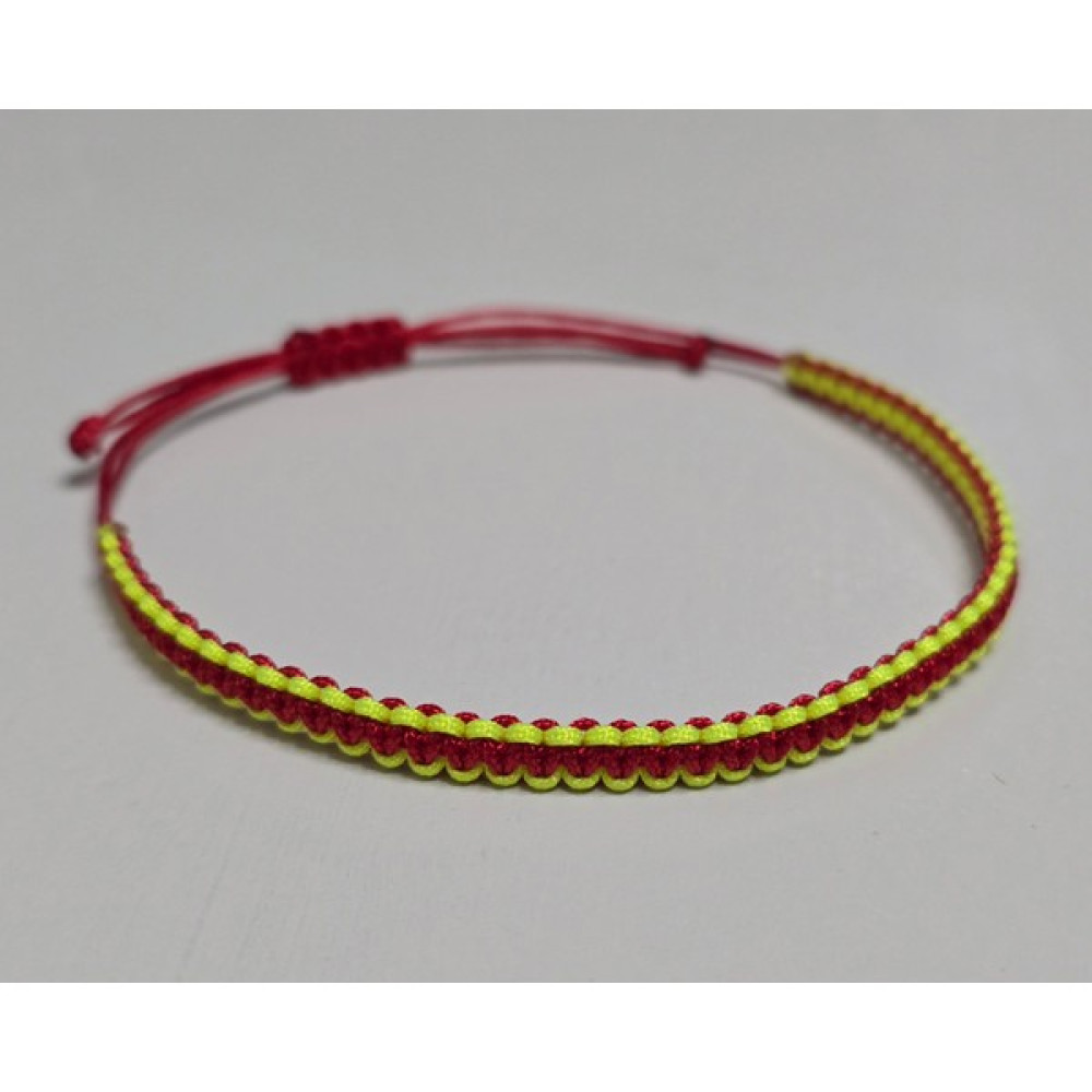 Moc Hand Atelier Moc'ha Sarı-Kırmızı Taraftar Bileklik - 1 - Şeffaf Saat ve Bileklik Aksesuarı Fiyatı