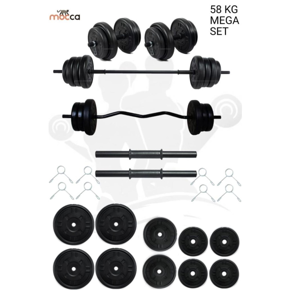 Moccastyle 58 Kg Z-barlı Megaset Halter Seti Ve Dambıl Seti Ağırlık Fitness Seti Dambıllar & El / Ayak Ağırlıkları Fiyatı
