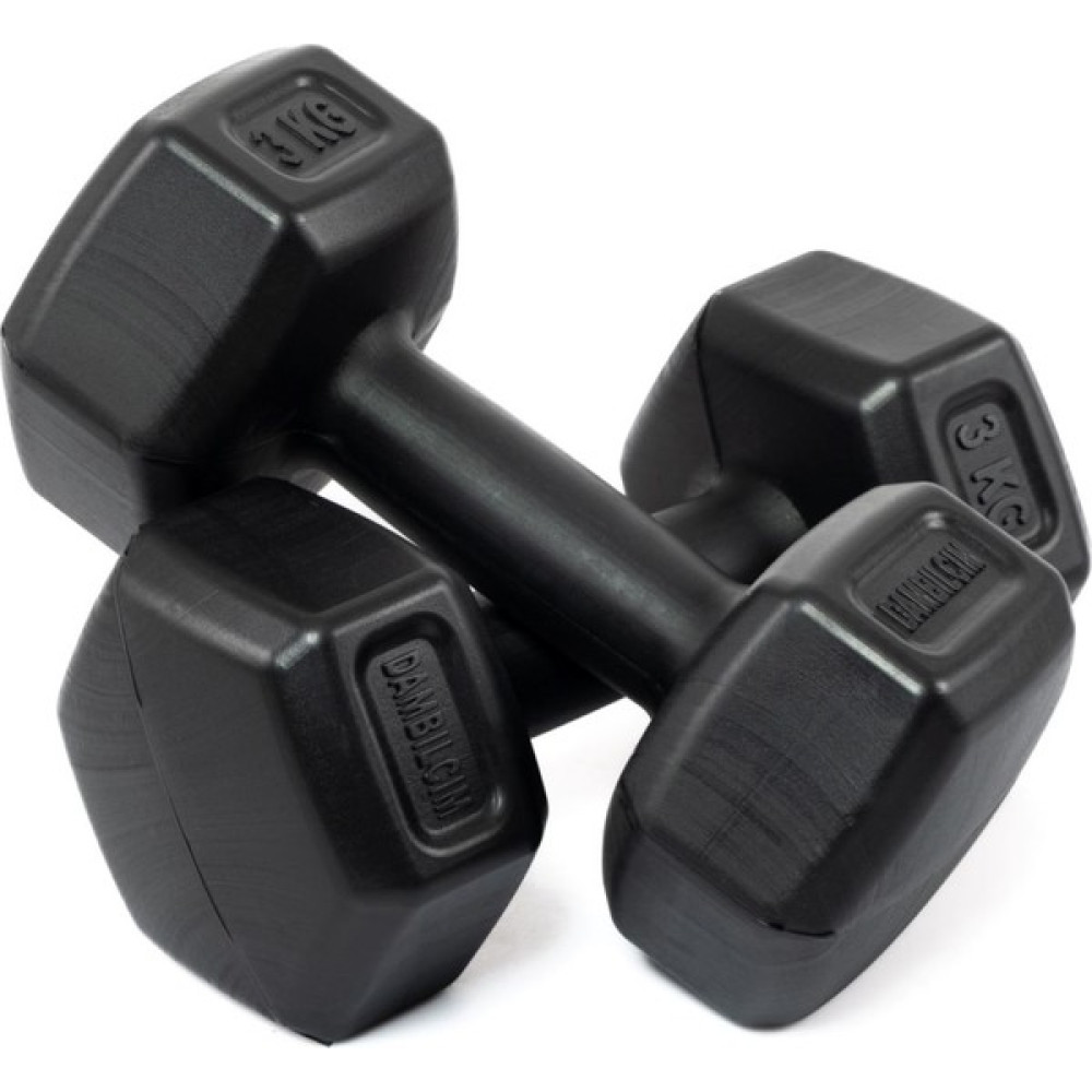 Moccastyle Siyah 3 kg x 2 Adet 6 kg Dambıl Seti 6 kg Dumbell Set Dambıllar & El / Ayak Ağırlıkları Fiyatı