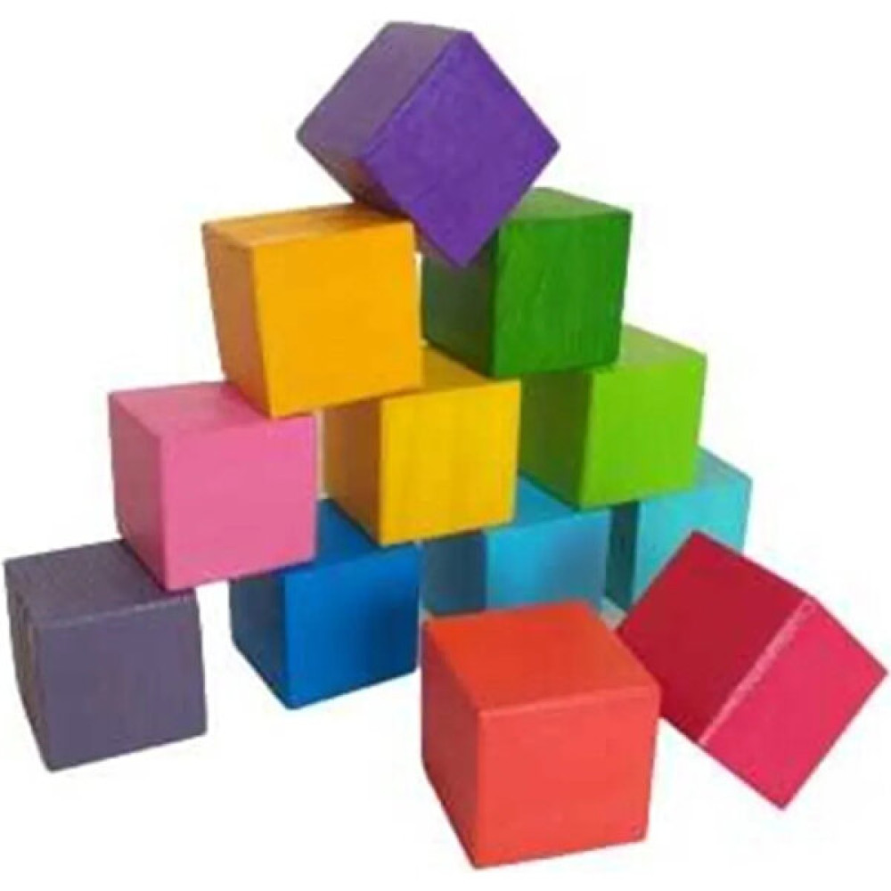 Moccotoys Moccotoyswaldorf Gökküşağı Ahşap Renkli Küpler 12'li Set Bebek Oyuncakları Fiyatı