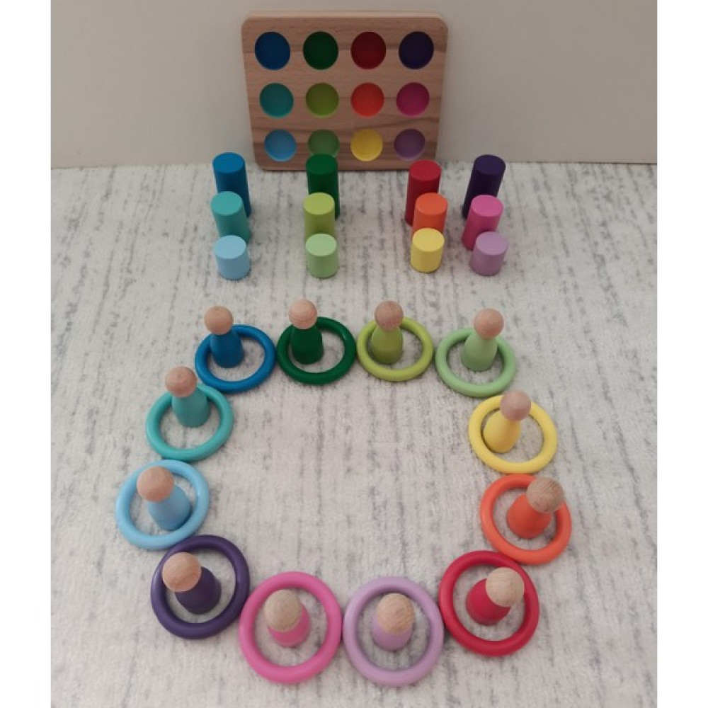 Moccotoys Montessori Eşleştirme Seti 12 Renk (3 Lü Takım) Bebek Oyuncakları Fiyatı