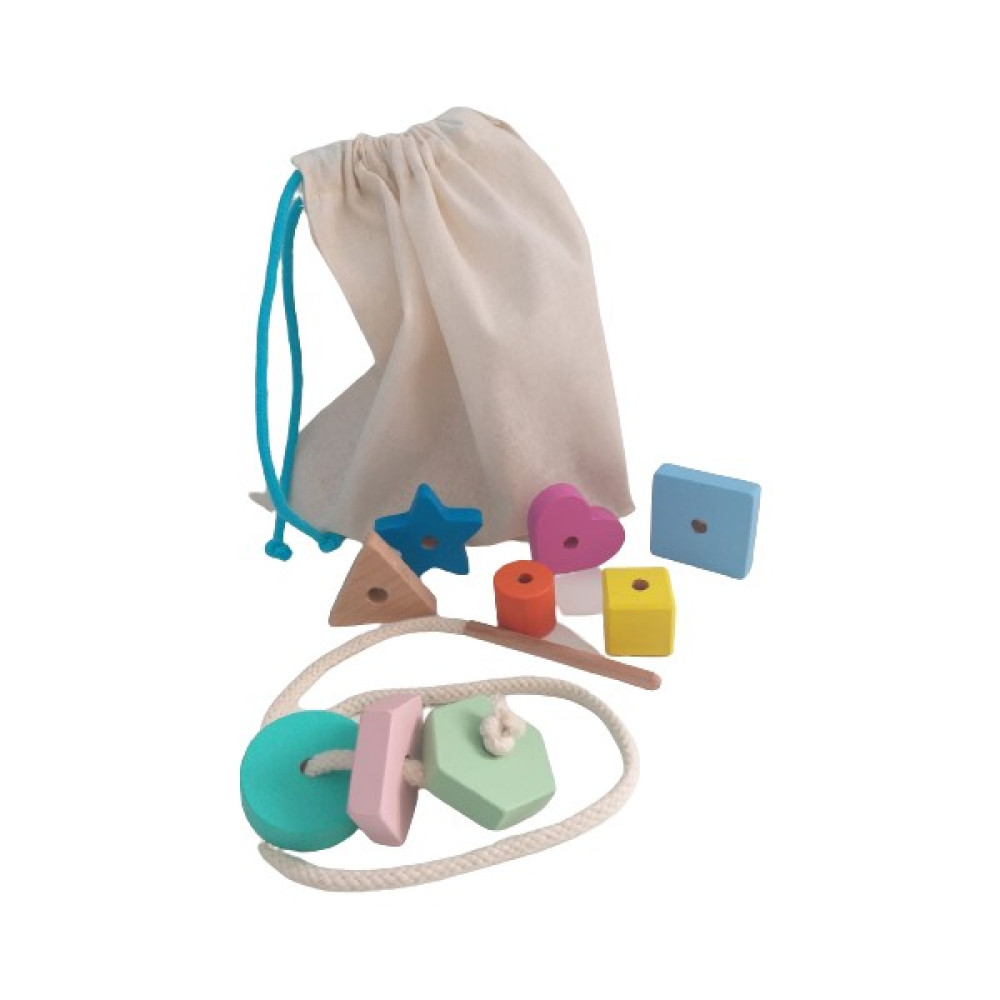 Moccotoys Montessori Giz Torbası ve Ip Geçir Geometrik Şekiller Ikili Eğitici Kartlı Oyunu Bebek Oyuncakları Fiyatı