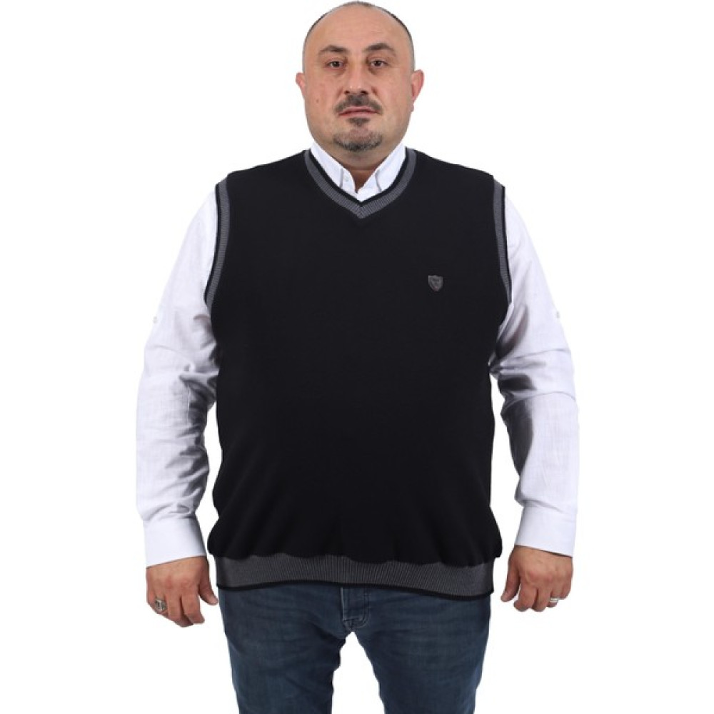 Mocgrande Büyük Beden Tüylenmez Süveter 22795-SIYAH Erkek Kazak & Süveter & Triko Fiyatı