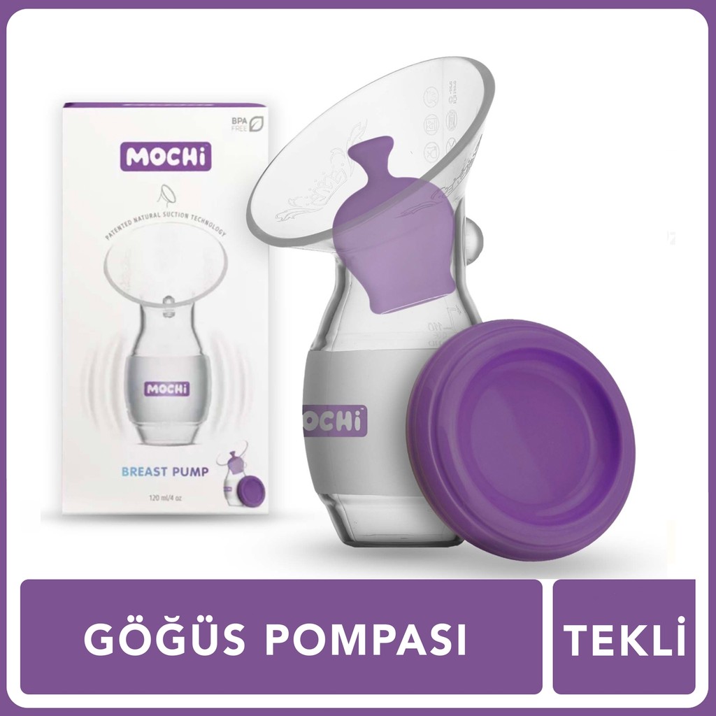 Mochi Göğüs Pompası 120 ml Medikal Silikon Malzeme ile Ergonomik Tasarım ve BPA İçermez Diğer Fiyatı