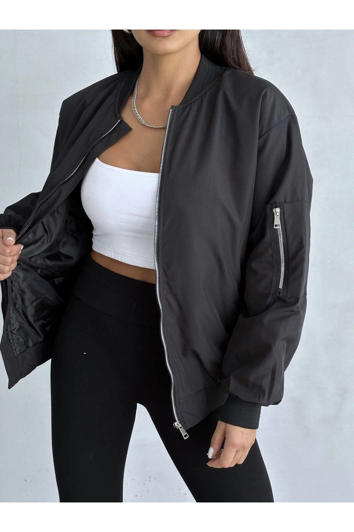 moda armanc Unisex Bomber Kolej Ceket M Beden" Bayan Ceket Fiyatı