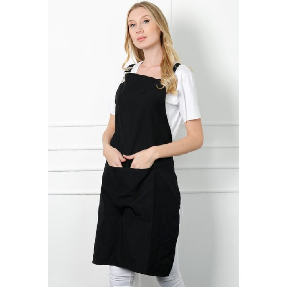 Moda Canel Askılı Masterchef Önlük - Standart - Siyah Mutfak Önlüğü Fiyatı