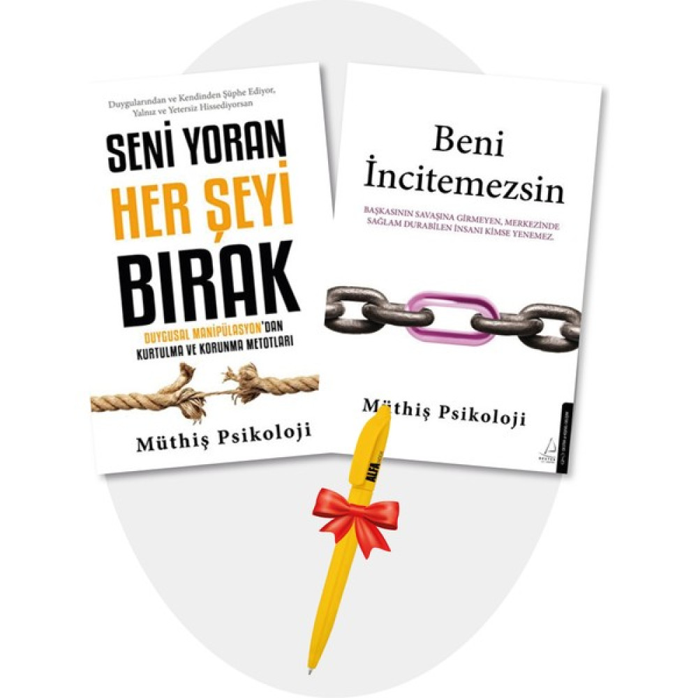 Moda Dağıtım Seni Yoran Her Şeyi Bırak + Beni Incitemezsin / Müthiş Psikoloji Set Yeni + Alfa - Destek Yayınları Kişisel Gelişim ve Psikoloji Fiyatı
