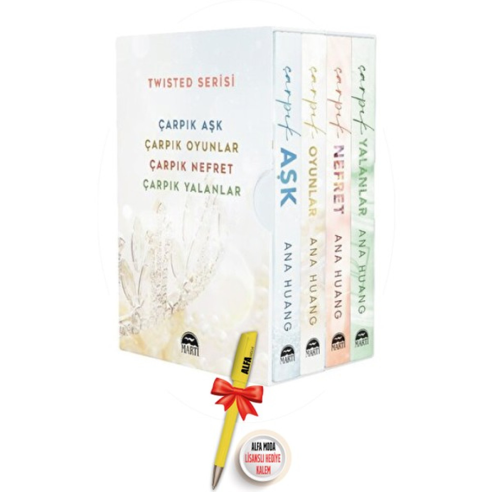 Moda Dağıtım Twisted Serisi 4 Kitap Çarpık Aşk + Oyunlar + Nefret + Yalanlar / Ana Huang + Alfa Moda Kalem Roman Fiyatı