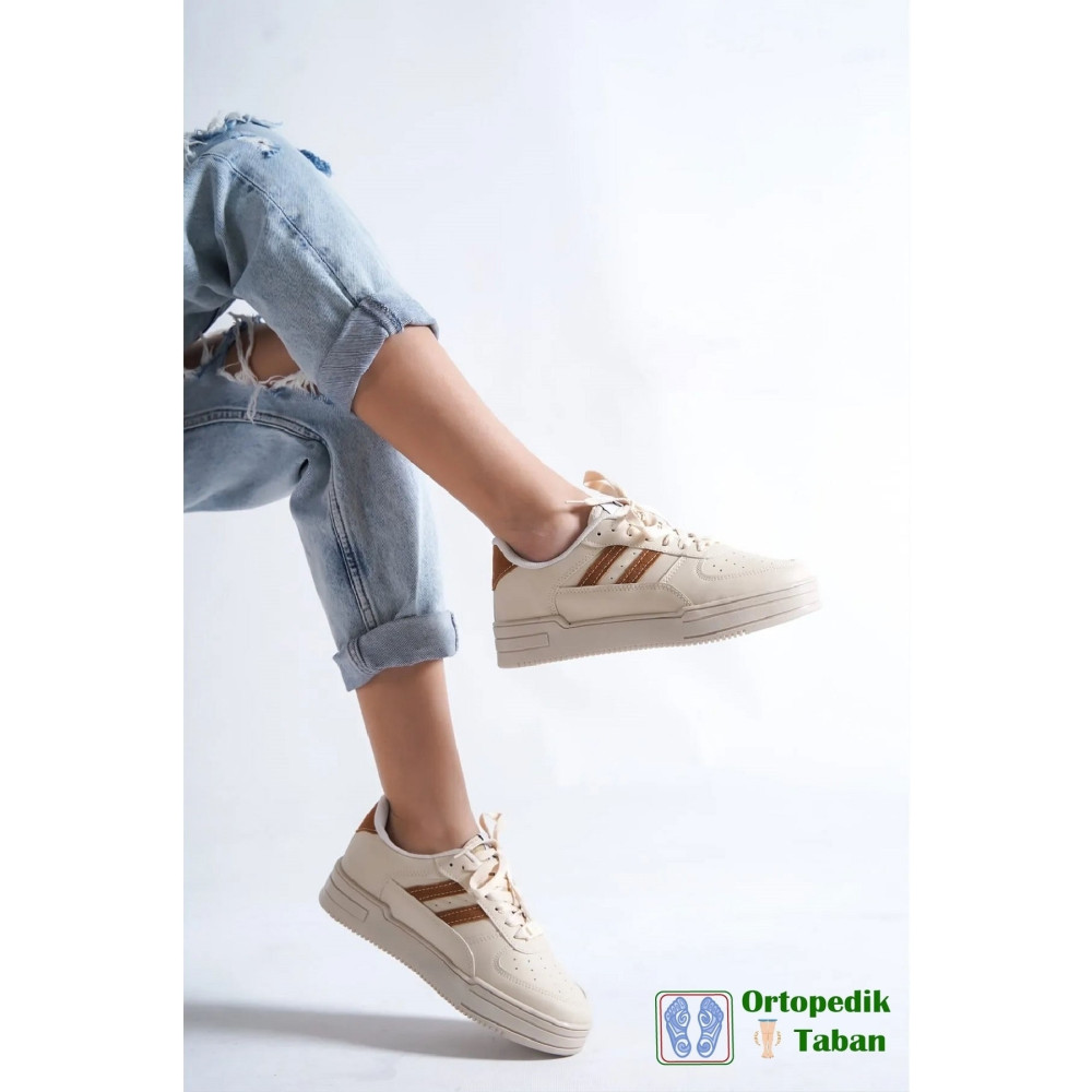 Moda Değirmeni Bej - Kadın Air Sneaker Md1147-101-0001 40 Beden Spor Ayakkabı Fiyatı