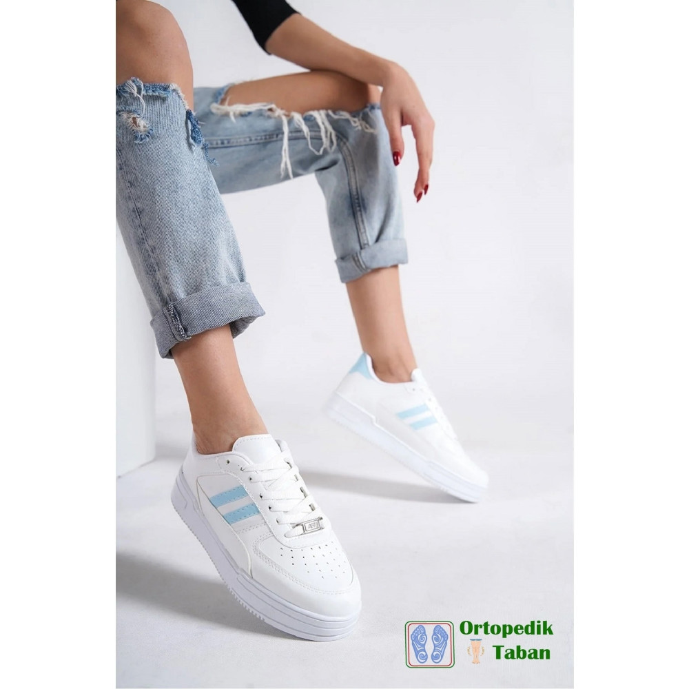 Moda Değirmeni Beyaz-a.mavi Kadın Air Sneaker Bg1147-101-0001 40 Beden Spor Ayakkabı Fiyatı