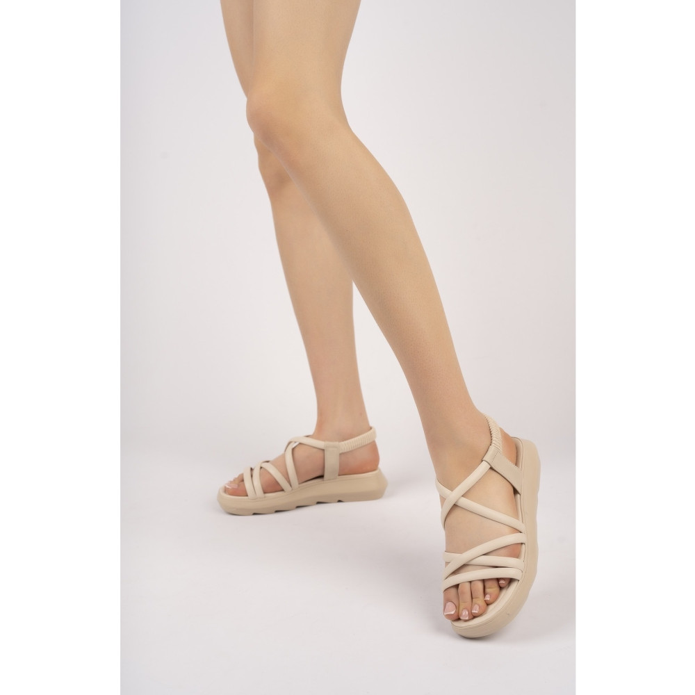 Moda Değirmeni Kadın Sandalet Çapraz Lastikli Md1079-123-0003 37 Beden Unisex Sandalet Fiyatı