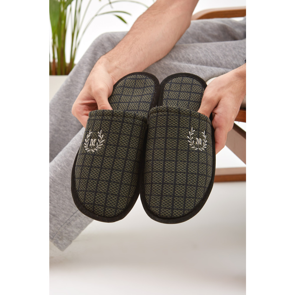 Moda Devrin Haki M Ev Terliği Kışlık Terlik Misafir Terliği 45 Beden Unisex Sandalet Fiyatı