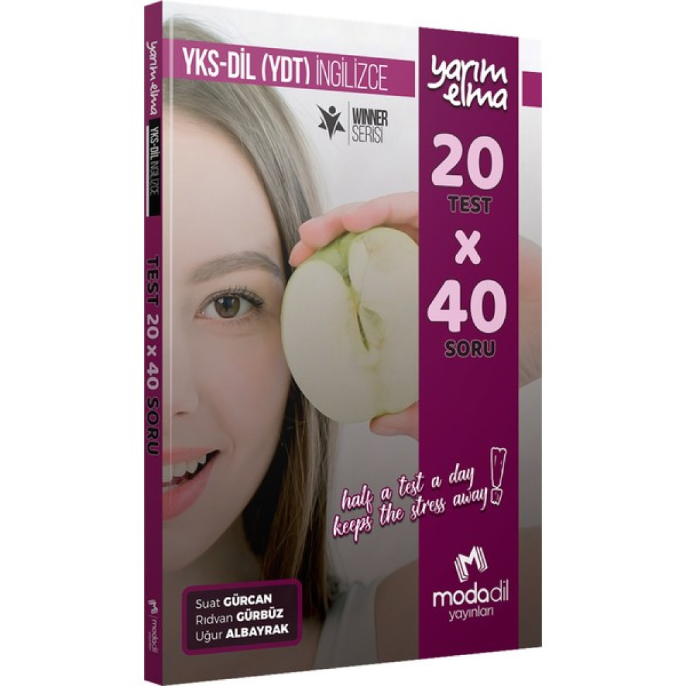 Moda Dili YKS-Dil Ydt Ingilizce - Yarım Elma - 20 x 40 - Mini Test YDS Fiyatı
