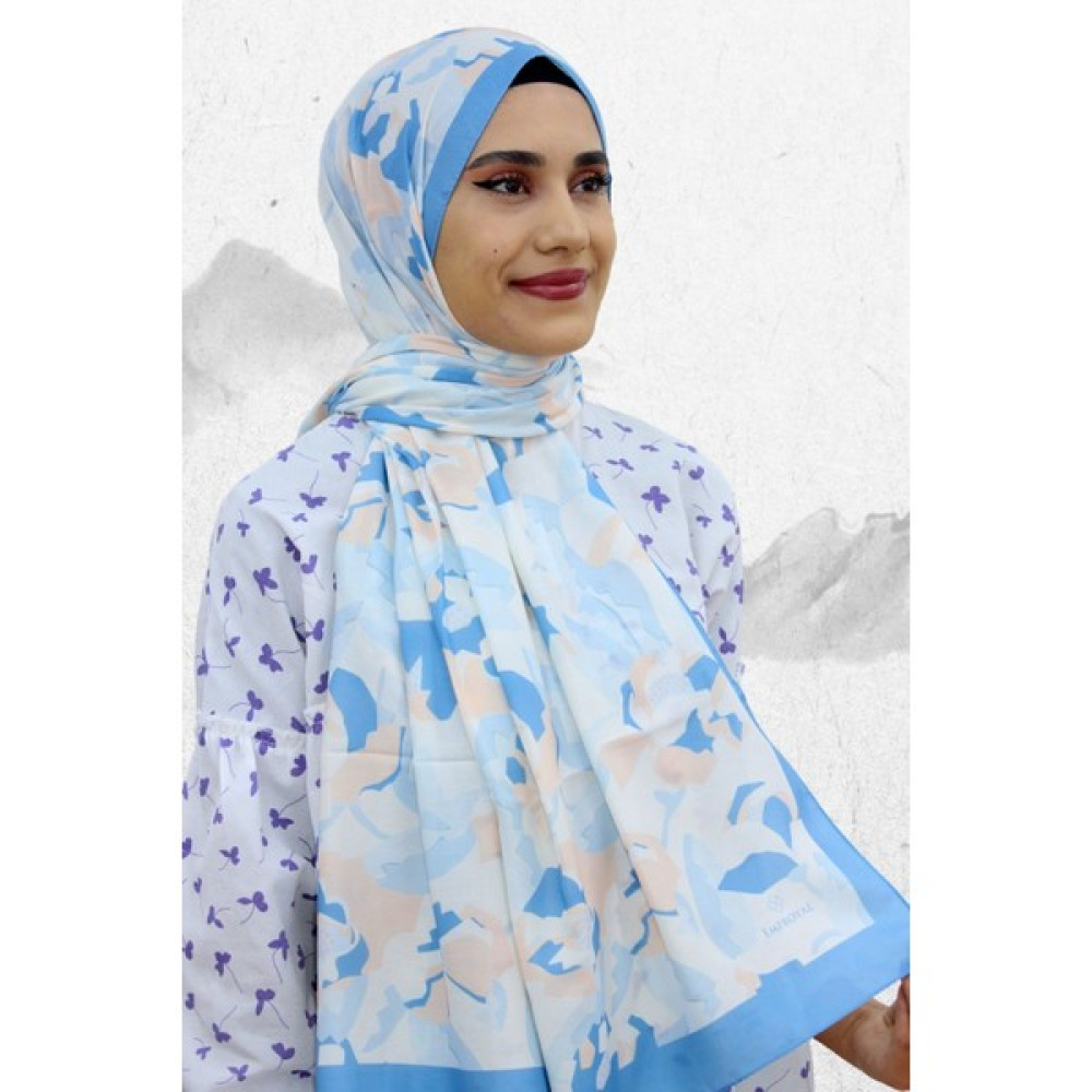 Moda Esmeli Emproyal Desenli Soft Şal EŞ5025-7 Şal / Fular & Eşarp Fiyatı