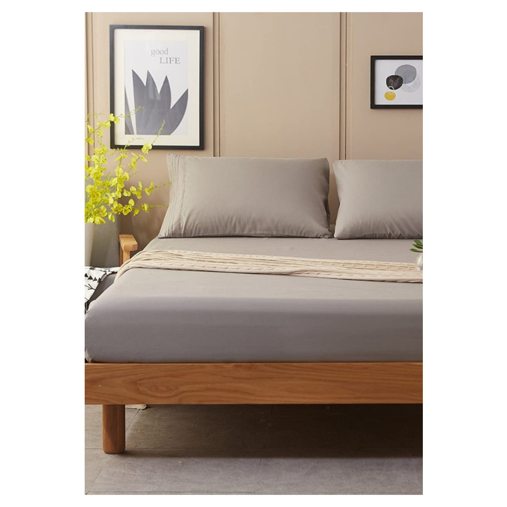 MODA HOME Lastikli Pamuk Penye Çarşaf Gri 180x200 Littlekingsize 180 x 200 Beden Çarşaf Fiyatı