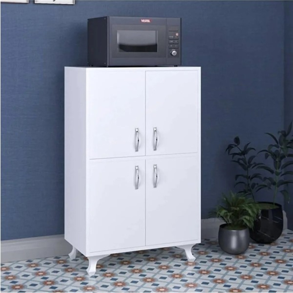 Moda Leo Banyo Düzenleyici Dolap 23DM039 Çok Amaçlı Dolap 4 Kapaklı Moda Leo - Beyaz Banyo Dolabı / Mobilyası Fiyatı