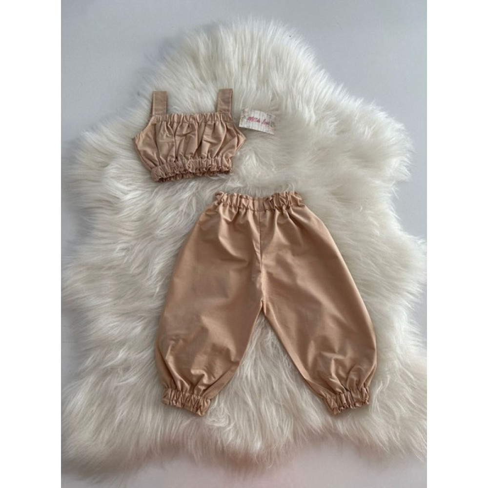 Moda Lina Crop Pantolon Takım Kız Çocuk Giyim Takımı Fiyatı