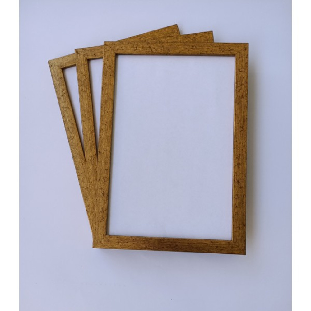 Moda Meral 3 Lü Set A4 (21X30) Çerçeve Belge Evrak Diploma Sertifika Poster Resim Gold - 21 x 30 cm Resim & Fotoğraf Çerçevesi Fiyatı