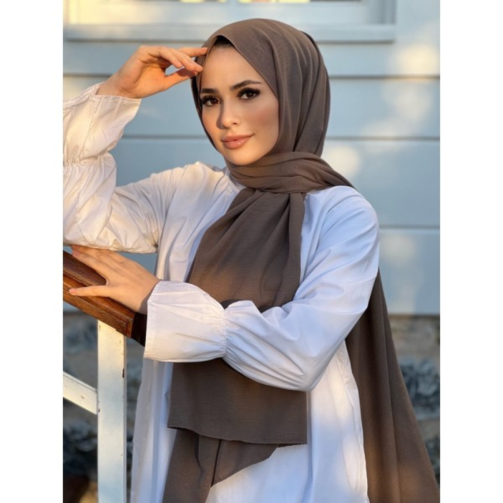 Moda Mevsimi Fivescarf Pamuk Kraş Caz Şal Açık Kahve Şal / Fular & Eşarp Fiyatı