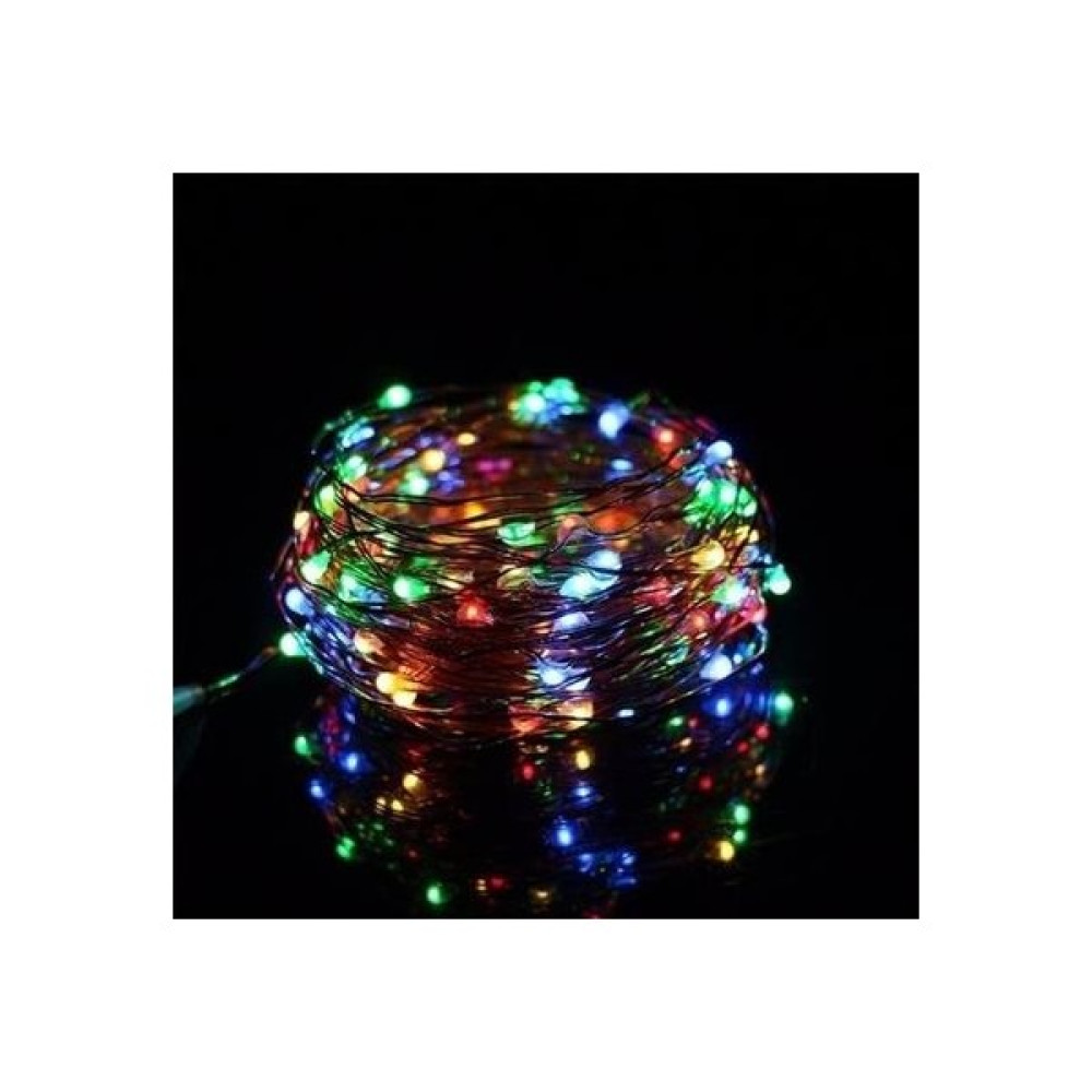 Moda Noktası Moda Noktası® Pilli Renkli Peri LED Işık Saçak 10 Metre Dekoratif Aydınlatma (Rgb) Led Aydınlatmalar Fiyatı