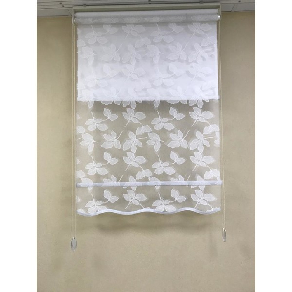 Moda Perde Çift Mekanizmalı Tül Stor - 100 x 200 cm - Beyaz Stor Perde Fiyatı