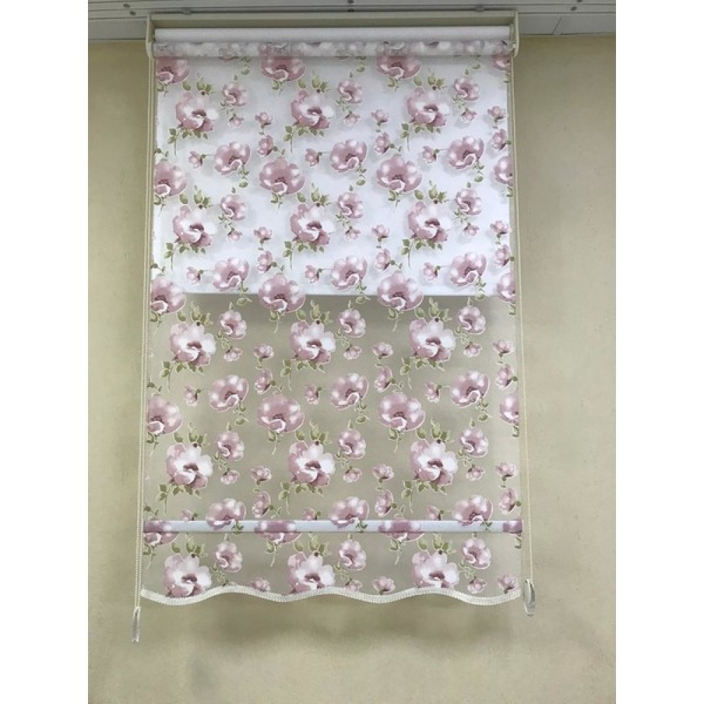 Moda Perde Çift Mekanizmalı Tül Stor - 100 x 200 cm - Lila Stor Perde Fiyatı