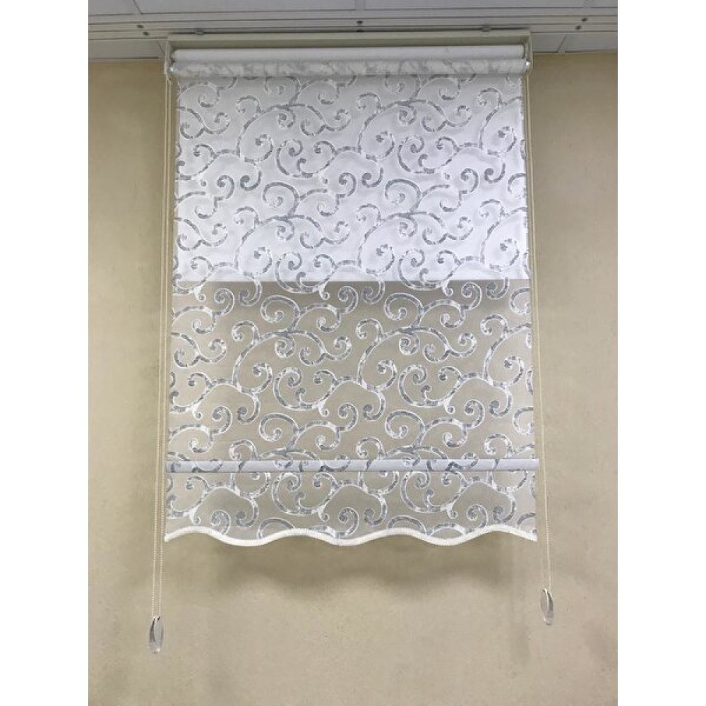 Moda Perde Çift Mekanizmalı Tül Stor - 100 x 200 cm - Mavi Stor Perde Fiyatı